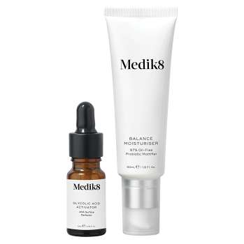 MEDIK8 Balance Moisturiser & Glycolic Acid Activator 50 ml + 10 ml (Kozmetika na akné) - Hydratačný, Omladzujúce