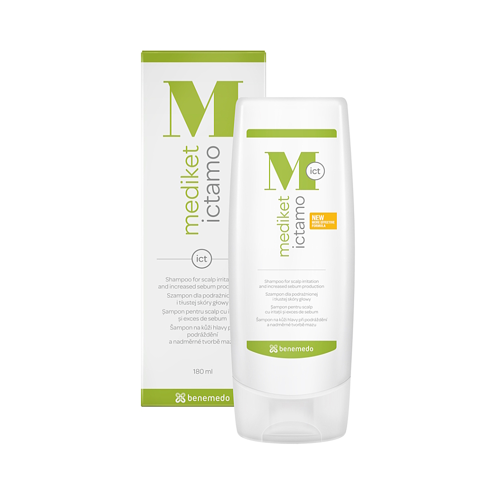 MEDIKET Ictamo šampón mastné lupiny a seborea 180 ml