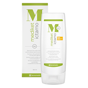 MEDIKET Ictamo šampón mastné lupiny a seborea 180 ml (Dermokozmetika šampóny na vlasy) - Čistiace