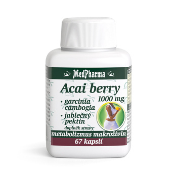 MEDPHARMA Acai berry 1000 mg + garcinia 67 kapsúl (Chudnutie, diéta) - Viaczložkové