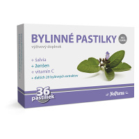 MEDPHARMA Bylinné pastilky bez cukru šalvia 36 ks