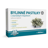 MEDPHARMA Bylinné pastilky s islandským lišajníkom 36 ks