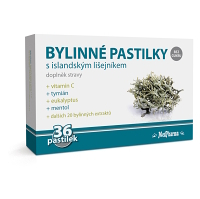 MEDPHARMA Bylinné pastilky s islandským lišajníkom 36 ks