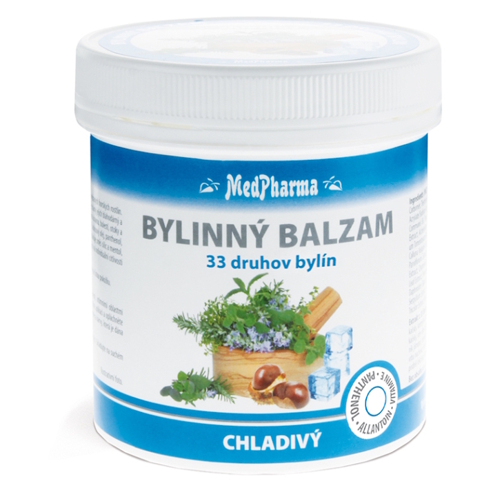 E-shop MEDPHARMA Bylinný balzam chladivý, 33 druhov bylín 250 ml