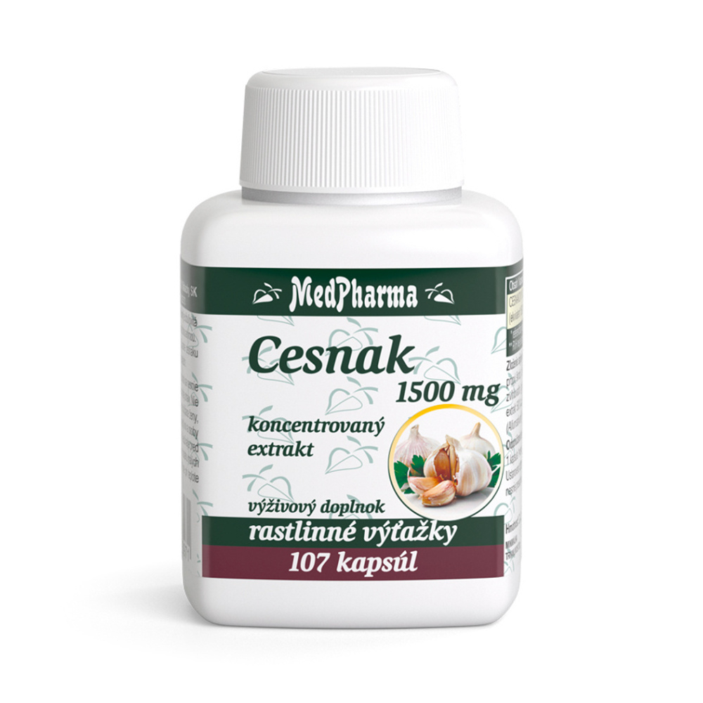 MedPharma Cesnak 1500mg tobolky na podporu imunitného systému 107 tbl kúpite na Mojalekaren.sk