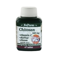 MEDPHARMA Chitosan 500 mg s vitamínom C 67 tabliet
