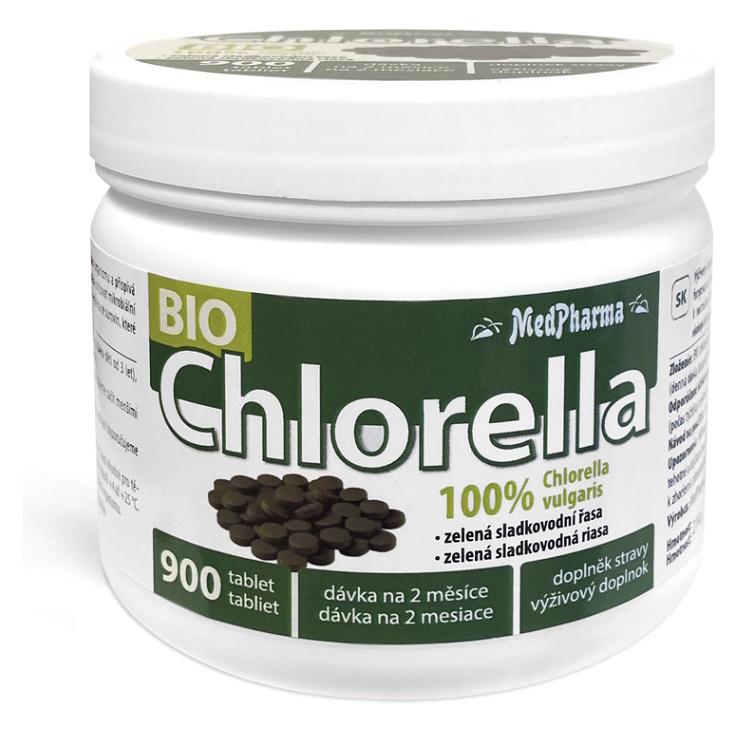 MedPharma Chlorella BIO tablety na detoxikáciu organizmu a podporu imunity 900 tbl