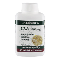 MEDPHARMA CLA 1000 mg - konjugovaná kyselina linolová 67 tobolek MEDPHARMA CLA 1000 mg - konjugovaná kyselina linolová 67 tobolek