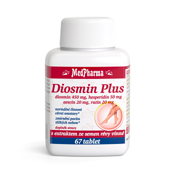 Medpharma Diosmin plus 67 tabliet (Žily a cievy) - Viaczložkové