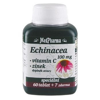 MEDPHARMA Echinacea 100 mg + vitamín C + zinok 67 tabliet