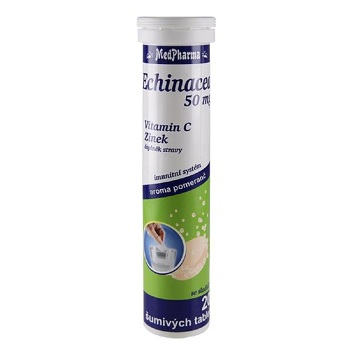 MEDPHARMA Echinacea 50 mg + vit.C + zinok 20 šumivých tabliet