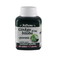 MEDPHARMA Ginkgo biloba 30 mg + guarana 67 tabliet
