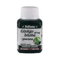 MEDPHARMA Ginkgo biloba 30 mg + guarana 37 tabliet