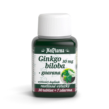 MEDPHARMA Ginkgo biloba + guarana 37 tabliet