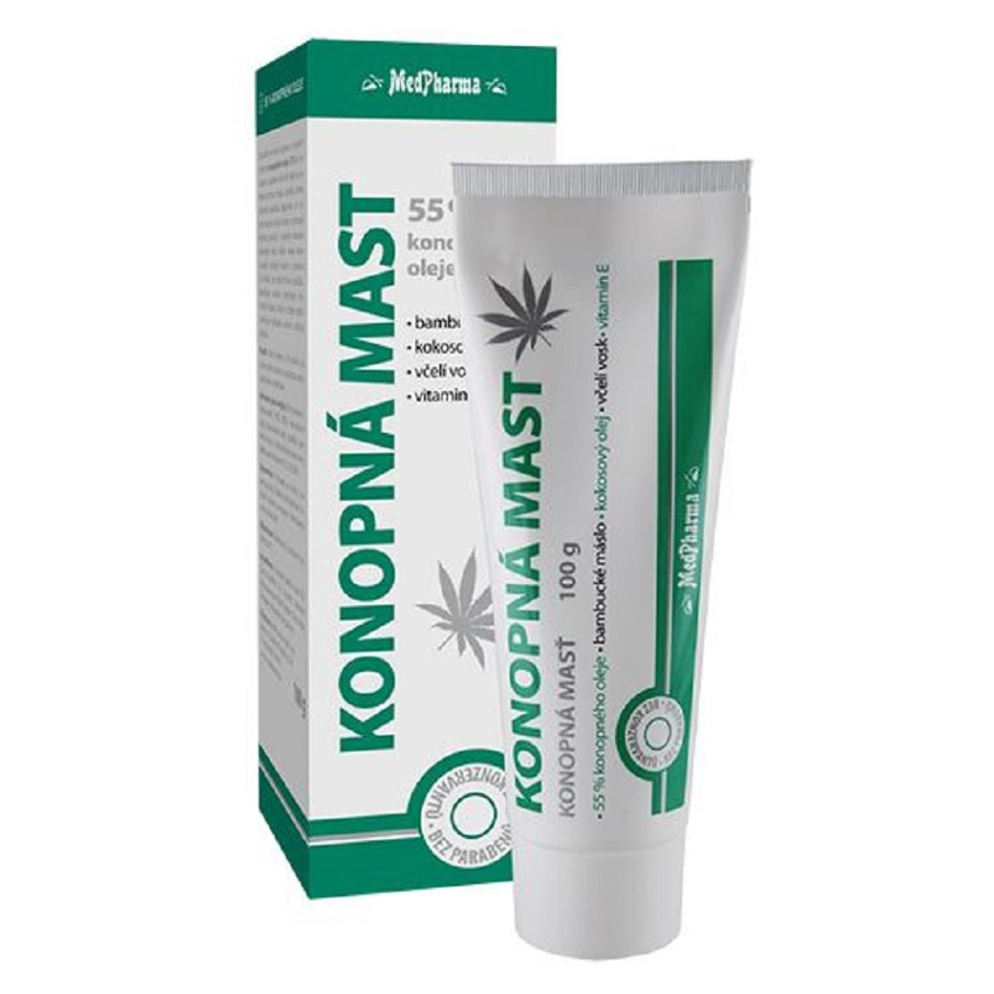 E-shop MEDPHARMA Konopná masť, 55% konopného oleja 100 g