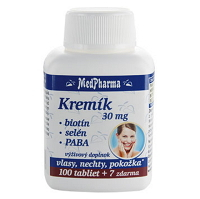 MEDPHARMA Kremík 30 mg + Biotín + Selén + PABA 107 tabliet