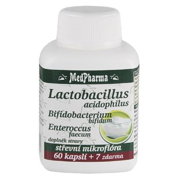 MEDPHARMA Lactobacillus acidophilus + 2 kmeny 67 kapslí
