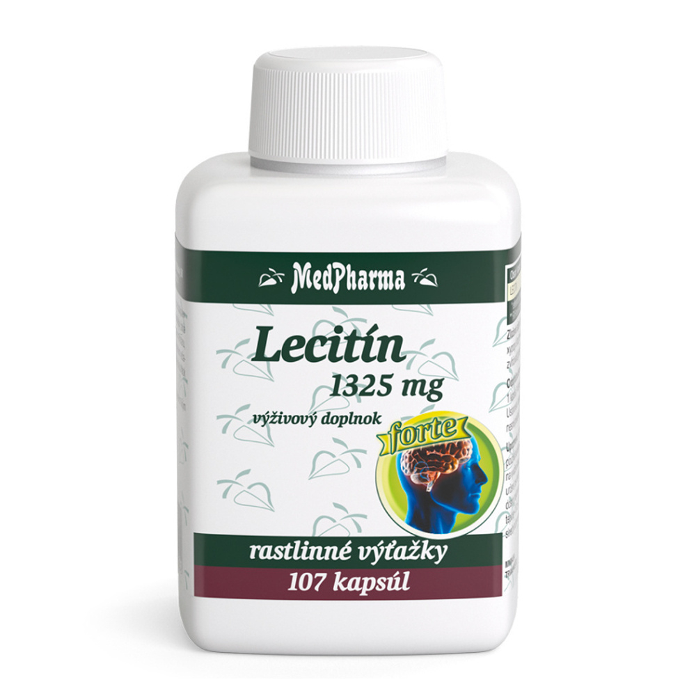MedPharma Lecitin Forte 1325mg tobolky na udržanie energie a kognitívnej výkonnosti 107 cps