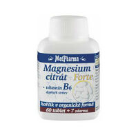 MEDPHARMA Magnesium citrát Forte a vitamín B6 67 tabliet