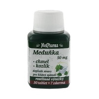 MEDPHARMA Medovka 50 mg + chmeľ + valeriána 37 tabliet
