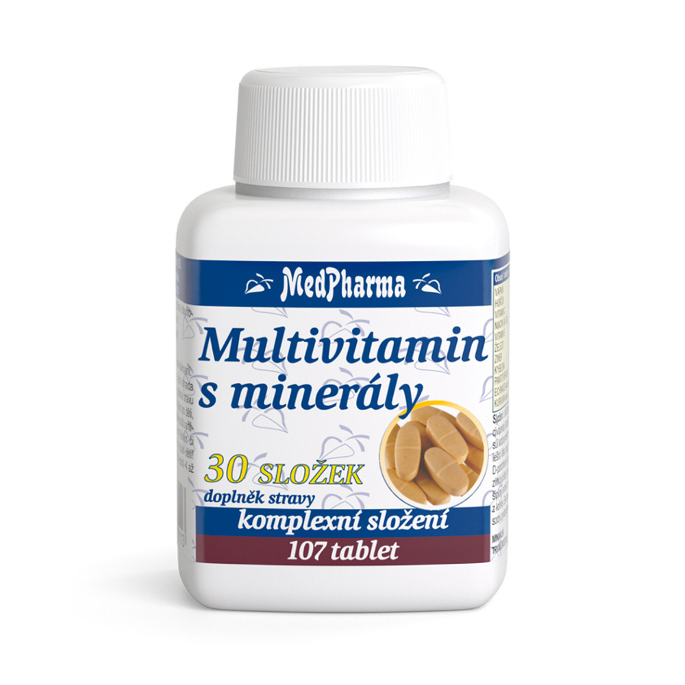 MedPharma Multivitamín s vitamínmi 30 zložiek tablety s multivitamínovým komplexom 107 tbl kúpite na Mojalekaren.sk