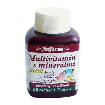 MEDPHARMA Multivitamín s minerálmi 42 zložiek, extra C + Q10 67 tabliet