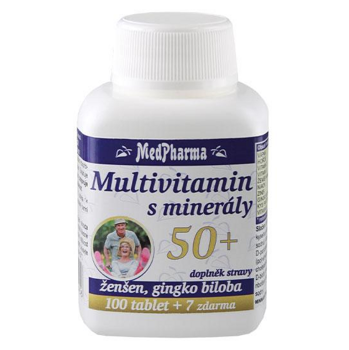 MEDPHARMA Multivitamín s minerálmi 50+ 107 tabliet