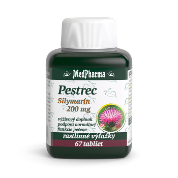 MEDPHARMA Pestrec silymarin 200 mg 67 tabliet (Detoxikácia pečene)