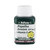 MEDPHARMA Pupalka dvojročná 500 mg + vitamín E 37 kapsúl