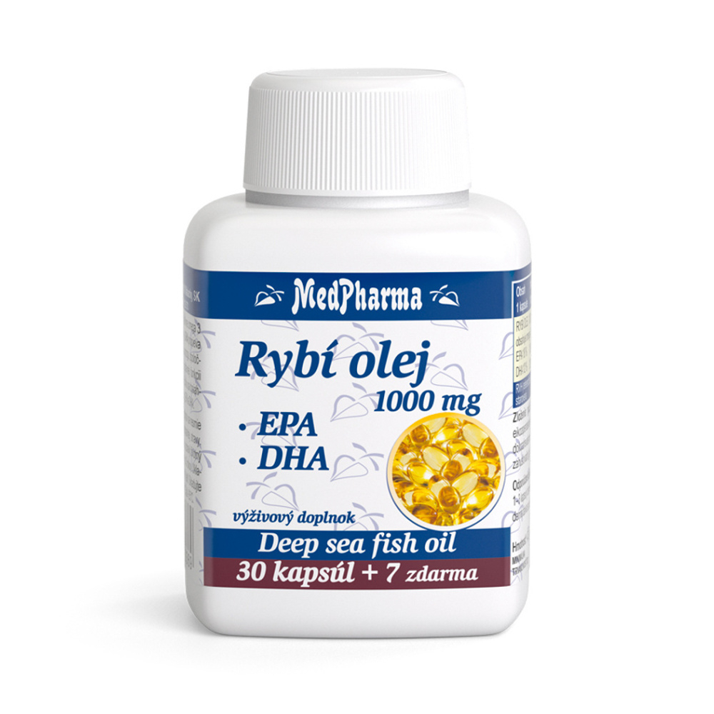 E-shop MEDPHARMA Rybí olej 1000 mg - EPA + DHA mg 37 tobolek