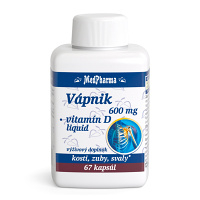 MEDPHARMA Vápnik 600 mg + vitamín D3 67 kapsúl