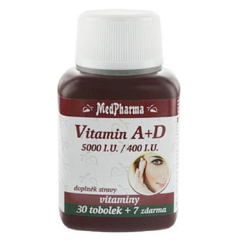MEDPHARMA Vitamín A+D (5000 I.U./400 I.U.) 37 kapsúl