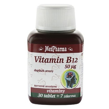 MEDPHARMA Vitamín B12 50 µg 37 tabliet