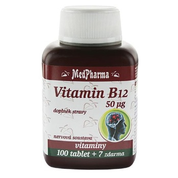 MEDPHARMA Vitamin B12 (kyanokobalamin) 50 µg 107 tabliet