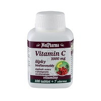 MEDPHARMA Vitamín C 1000 mg so šípkami 107 tabliet