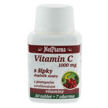 MEDPHARMA Vitamín C 1000 mg so šípkami 37 tabliet