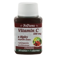 MEDPHARMA Vitamín C 500 mg so šípkami 37 tabliet