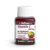 MEDPHARMA Vitamín C 500 mg so šípkami 37 tabliet