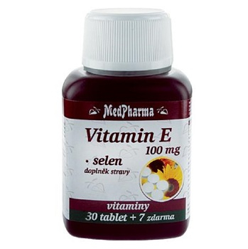 MEDPHARMA Vitamín E 100 mg + selén 37 tabliet