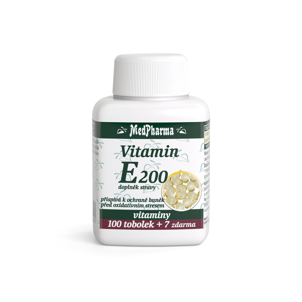 MedPharma Vitamin E 200 tobolky s vitamínom E 107 tbl