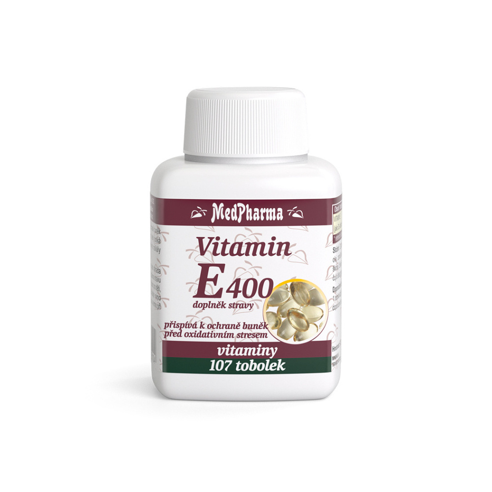 MedPharma Vitamin E 400mg tobolky na podporu imunitného systému 107 cps kúpite na Mojalekaren.sk
