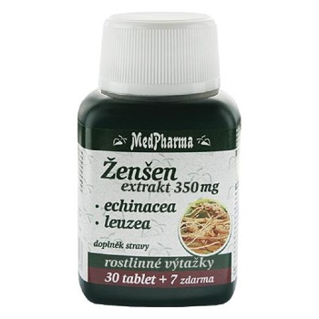 MEDPHARMA Žen-šen 350 mg + echinacea + leuzea 37 tabliet