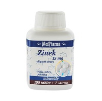 MEDPHARMA Zinok 15 mg 107 tabliet