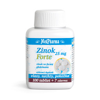 MEDPHARMA Zinok Forte 25 mg 107 tabliet