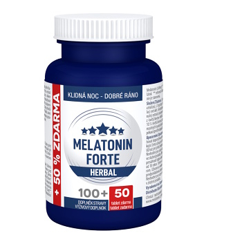 CLINICAL Melatonín forte herbal 100 + 50 tabliet ZADARMO