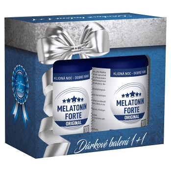 CLINICAL Melatonín forte original 100 + 100 tabliet DARČEKOVÉ balenie (Spánok) - Jednozložkové