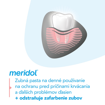 MERIDOL Gum protection Gentle White Zubná pasta pre ochranu ďasien a jemné bielenie 3x 75 ml (Bieliace zubné pasty) - Čistiace, Ochranný - obrázok 2/4