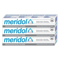 MERIDOL Gum protection Gentle White Zubná pasta pre ochranu ďasien a jemné bielenie 3x 75 ml