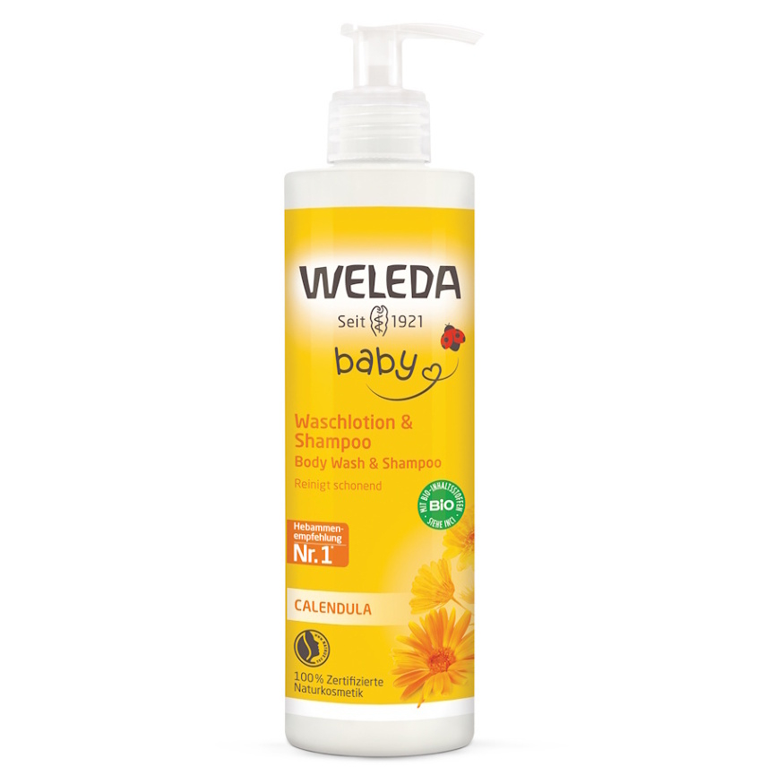 WELEDA Nechtíkový umývací krém a šampón 400 ml