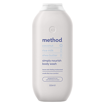 METHOD Sprchový gél Simply Nourish 532 ml (Prírodné prípravky na sprchovanie a umývanie)